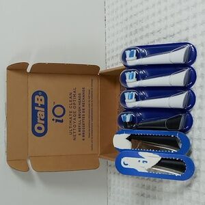 Oral-B iO Refill Brush Heads 3 White 3 Black (2 opened)